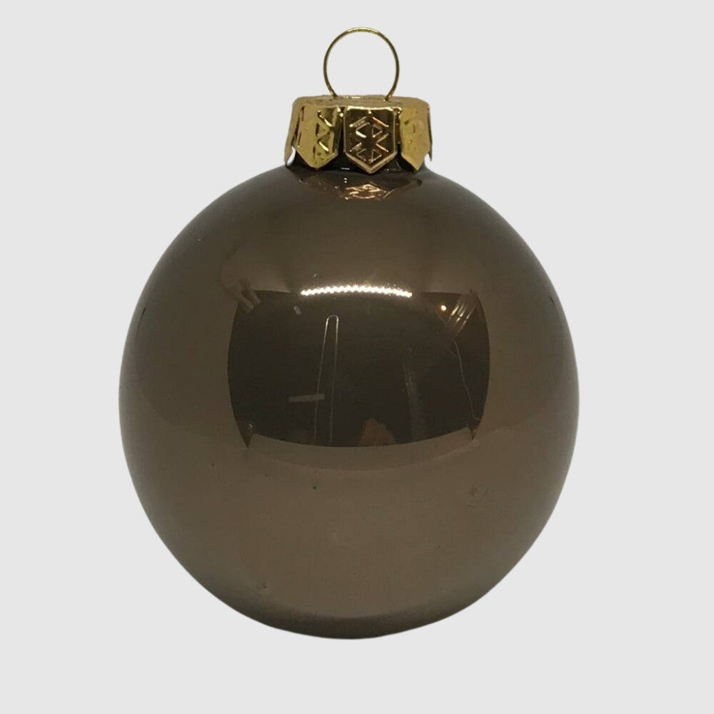 Silent Night üveg karácsonyi gömb szett 12*6cm - 8