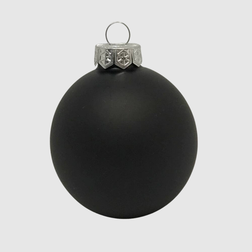 Black üveg karácsonyi gömb szett 12*6cm fekete - 6