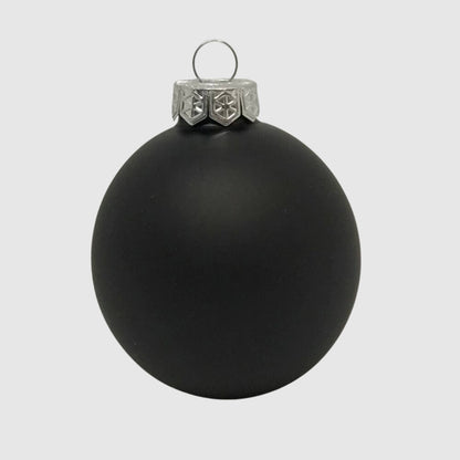 Black üveg karácsonyi gömb szett 12*6cm fekete - 6