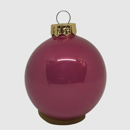 Jolly Spirit rózsaszín üveg karácsonyi gömb szett 12*6cm - 8