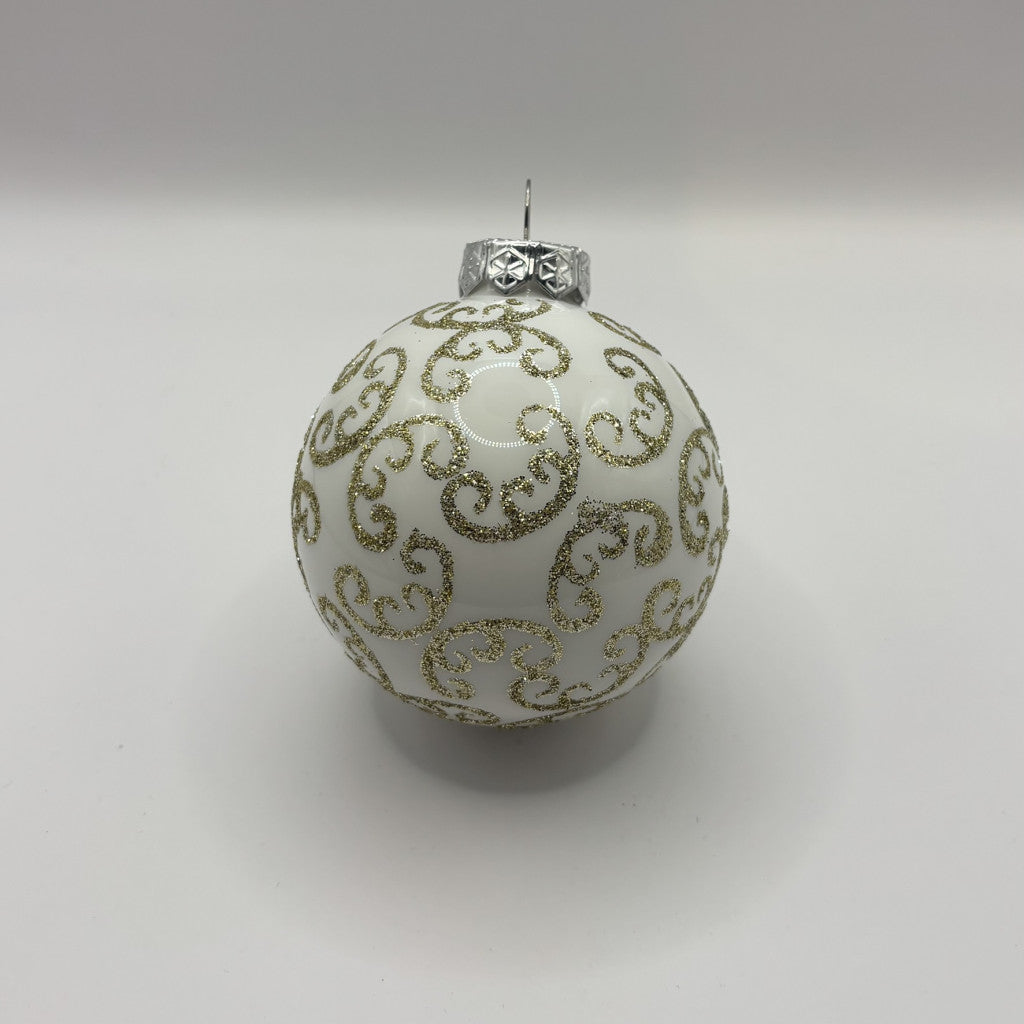 Winter Ornaments kézzel festett üveg karácsonyi gömb szett 6*7cm - 2