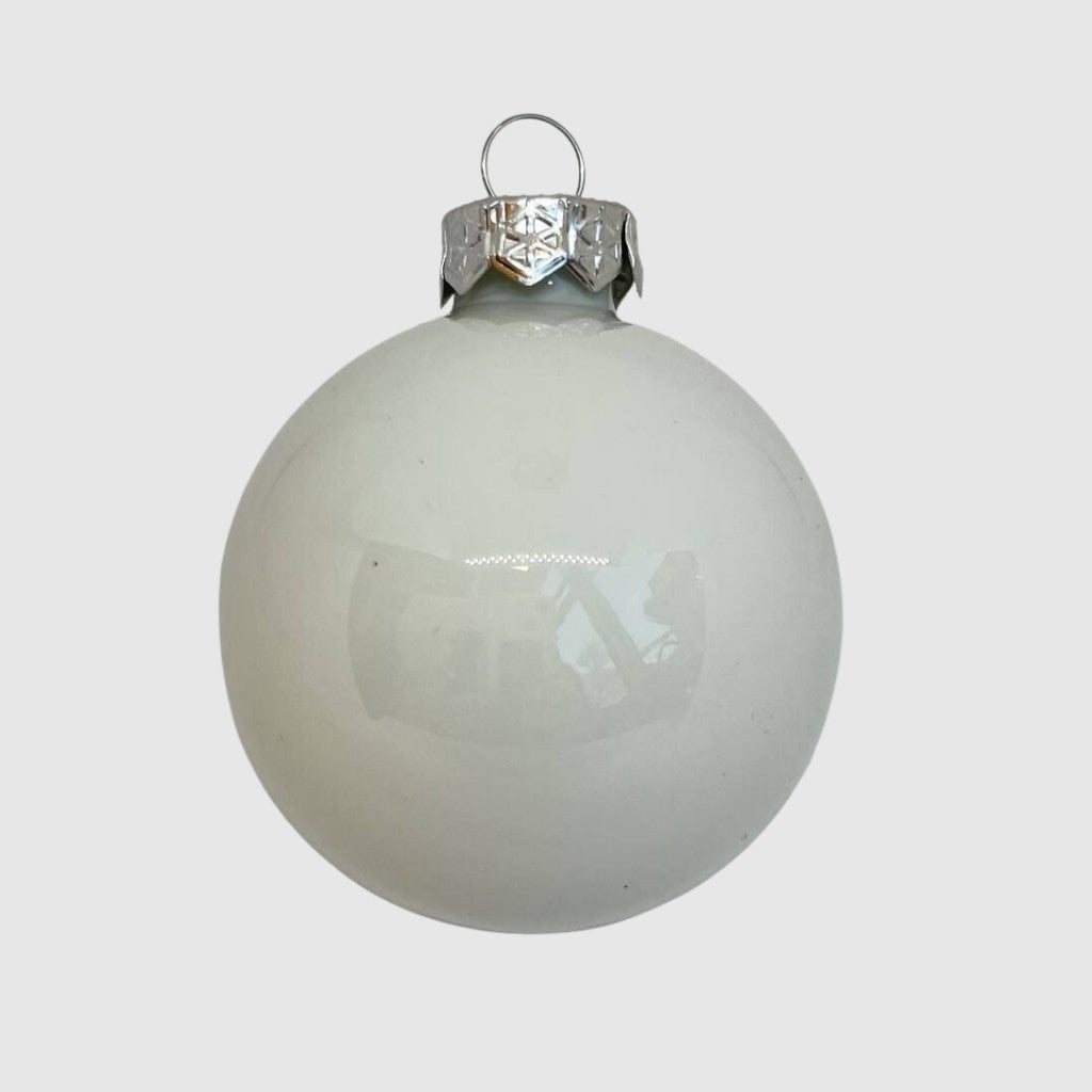 Barokk üveg karácsonyi gömb szett 12*6cm - 7