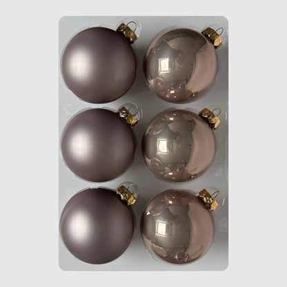 Rosegold karácsonyi üveggömb, 8 cm, 4. kép