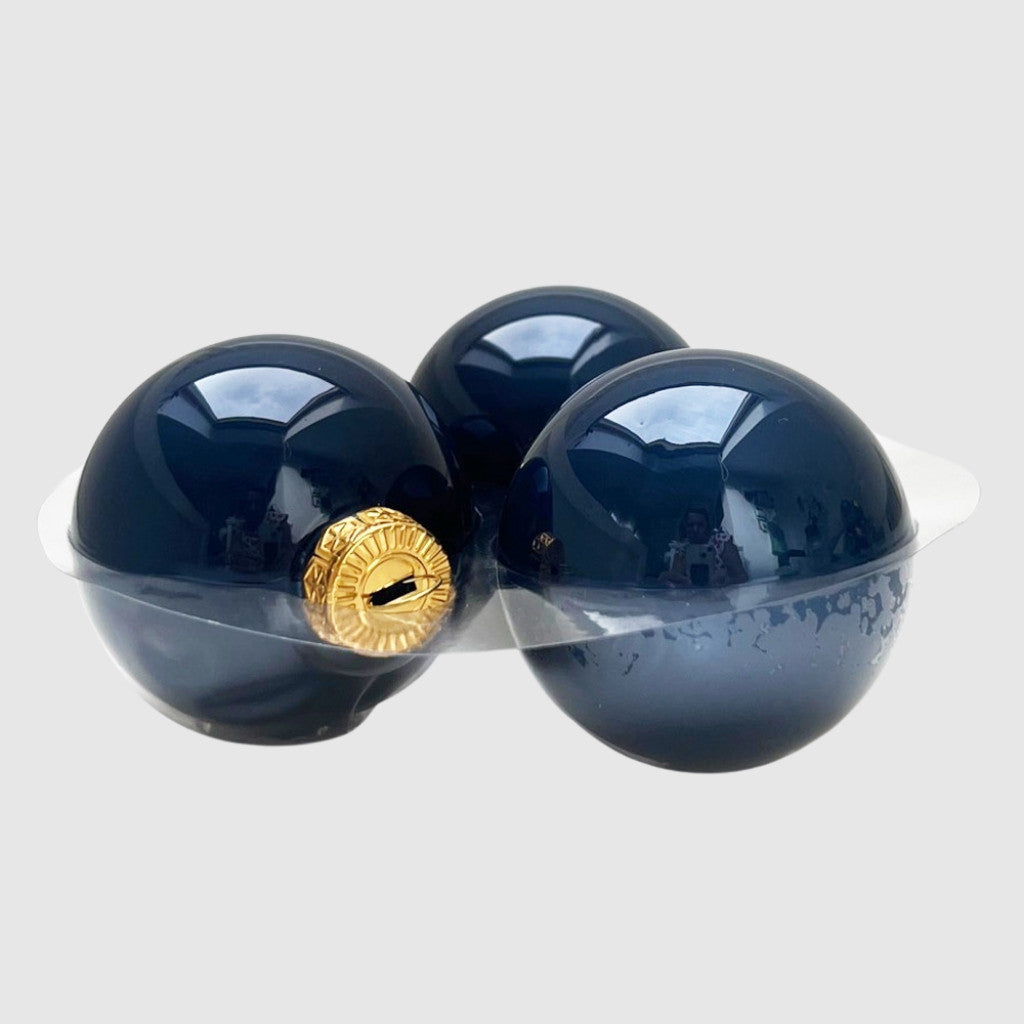 Midnight Blue kék üveg karácsonyi gömb szett 12*6cm - 5