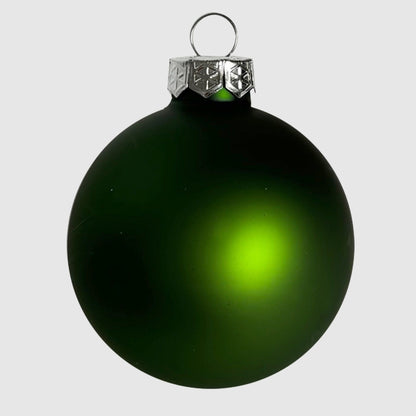 Green zöld üveg karácsonyi gömb szett 12*6cm - 7