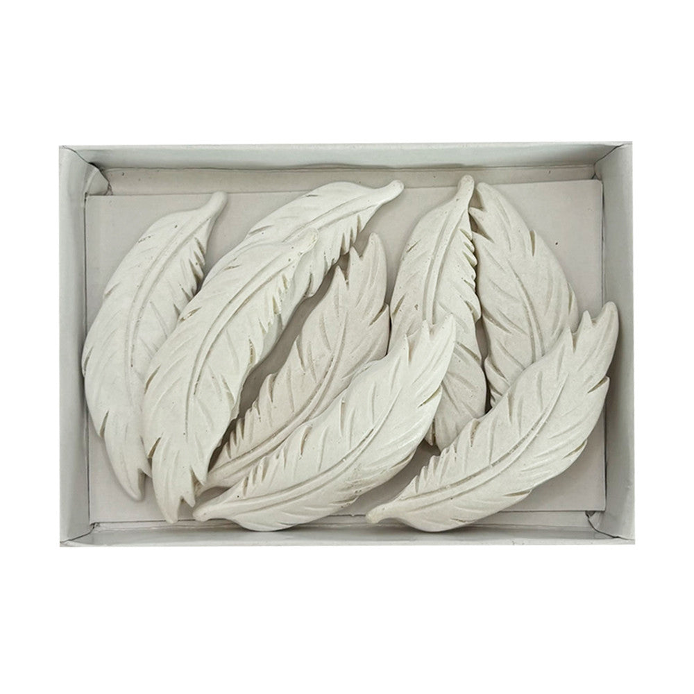 Fehér tollfigura öntapadós 2 cm 8 db/doboz - 3