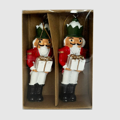 Diótörő katona piros-arany-fekete színben, 10 cm, 4. kép