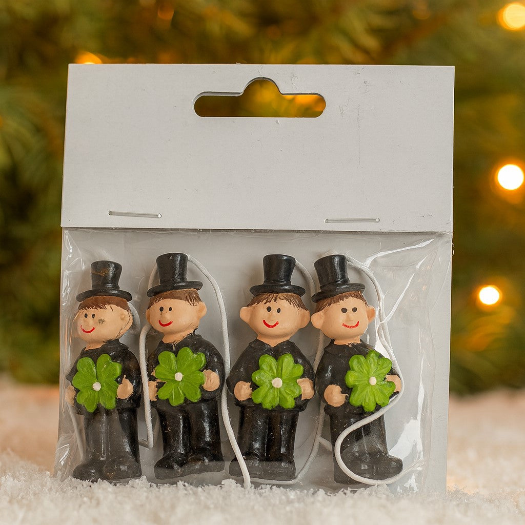 Kéményseprő figurák akasztóval – 5 cm, 4 db-os szett - 3