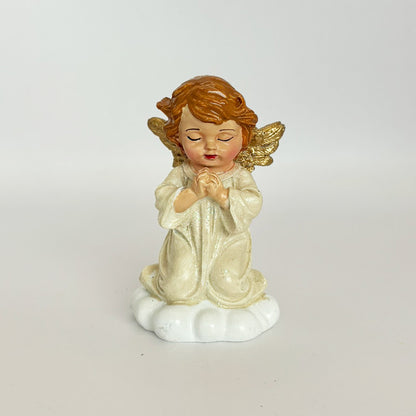 Imádkozó poly angyal figura felhőn térdelve, 8 cm, 2. kép