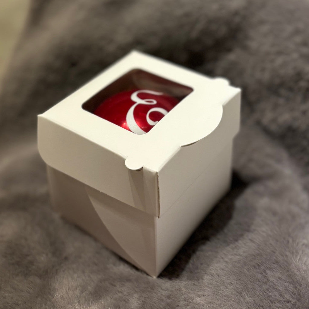 Díszdoboz 8cm-es üveggömbhöz - 3